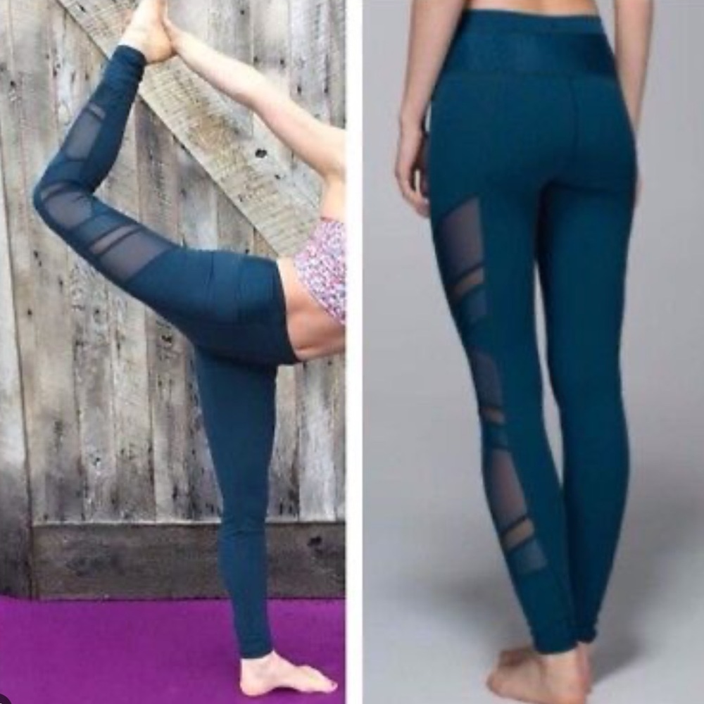 Lululemon Just Breathe Pant. Color is Alberta Lake.